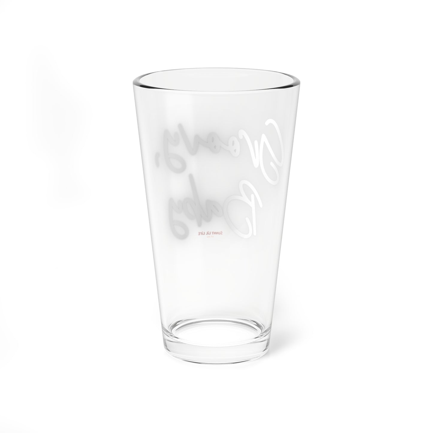 Groovy, Baby Mixing Glass | Fun 16oz Cocktail Glass for Parties, Gifts, Home Bar, Retro Decor, Beverageware