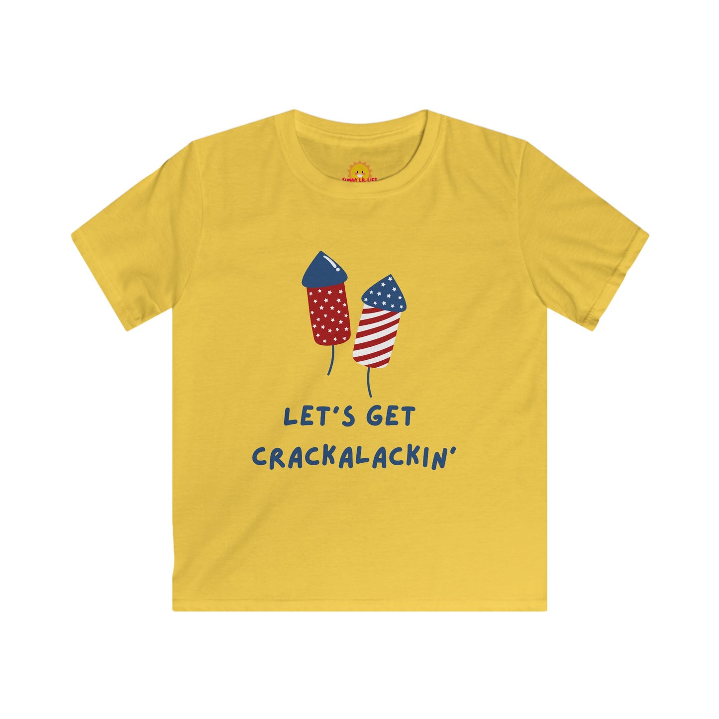 Kids Softstyle Tee - Let's Get Crackalackin' Fireworks Shirt