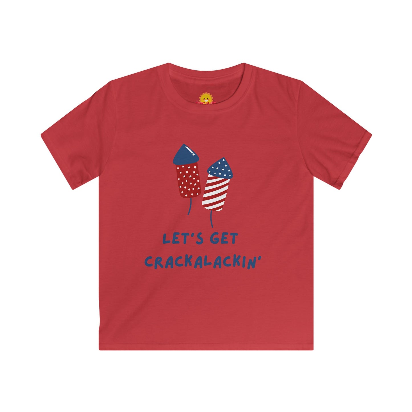 Kids Softstyle Tee - Let's Get Crackalackin' Fireworks Shirt