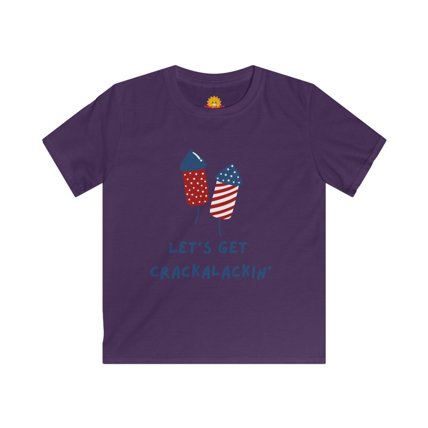 Kids Softstyle Tee - Let's Get Crackalackin' Fireworks Shirt