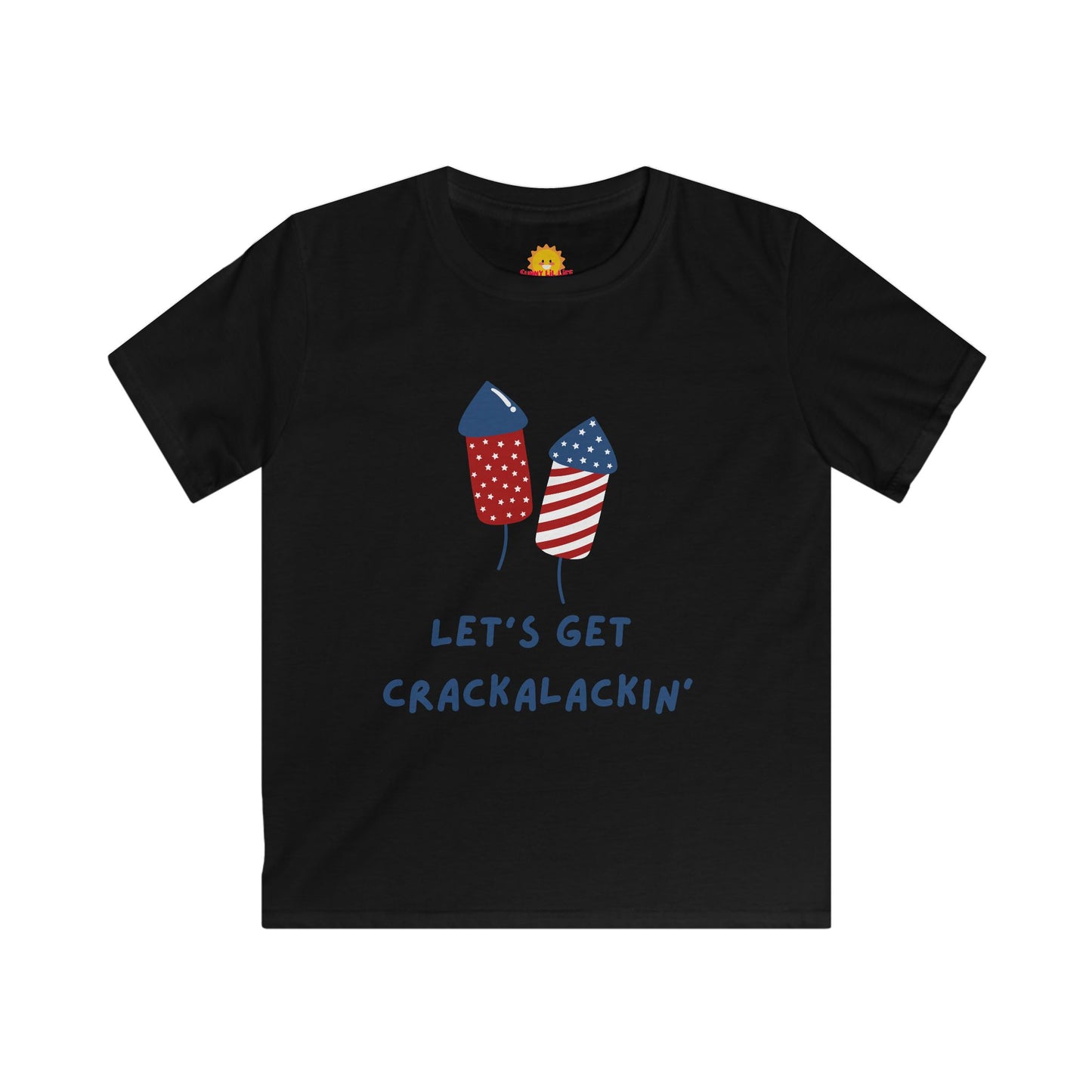 Kids Softstyle Tee - Let's Get Crackalackin' Fireworks Shirt
