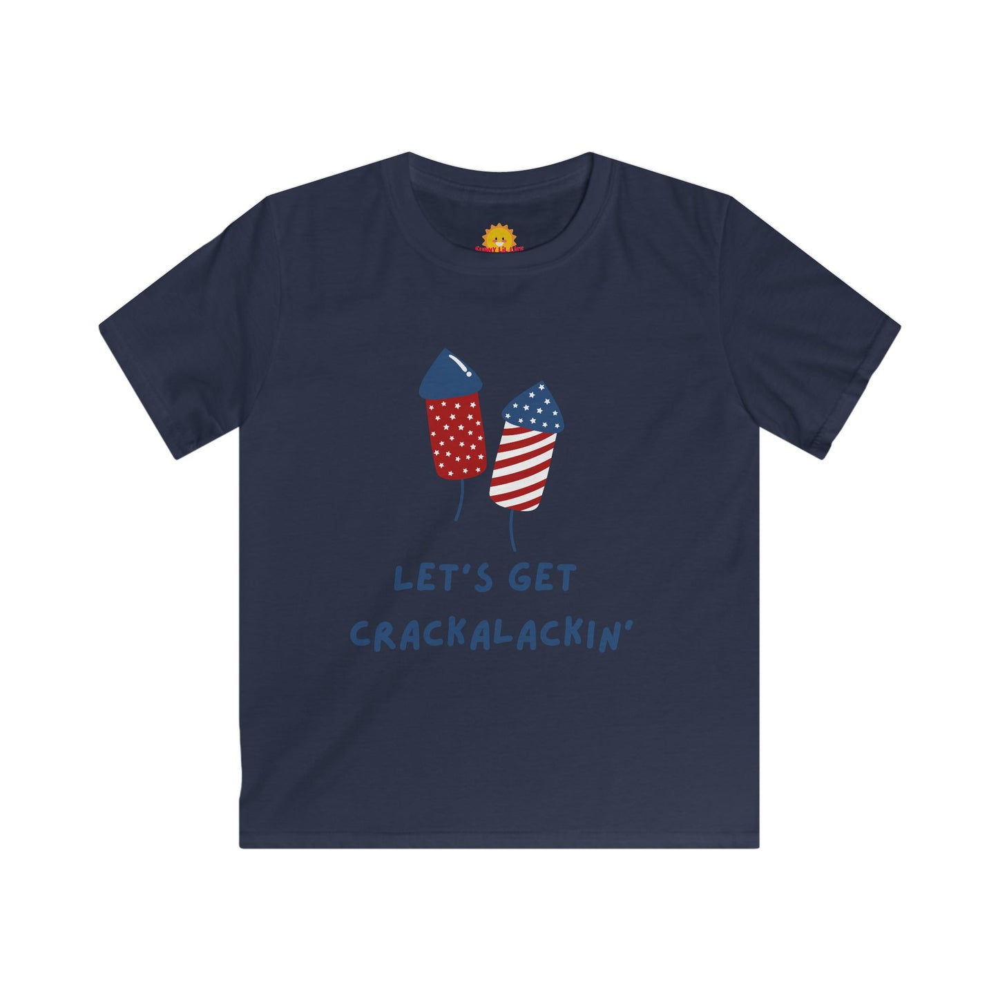 Kids Softstyle Tee - Let's Get Crackalackin' Fireworks Shirt